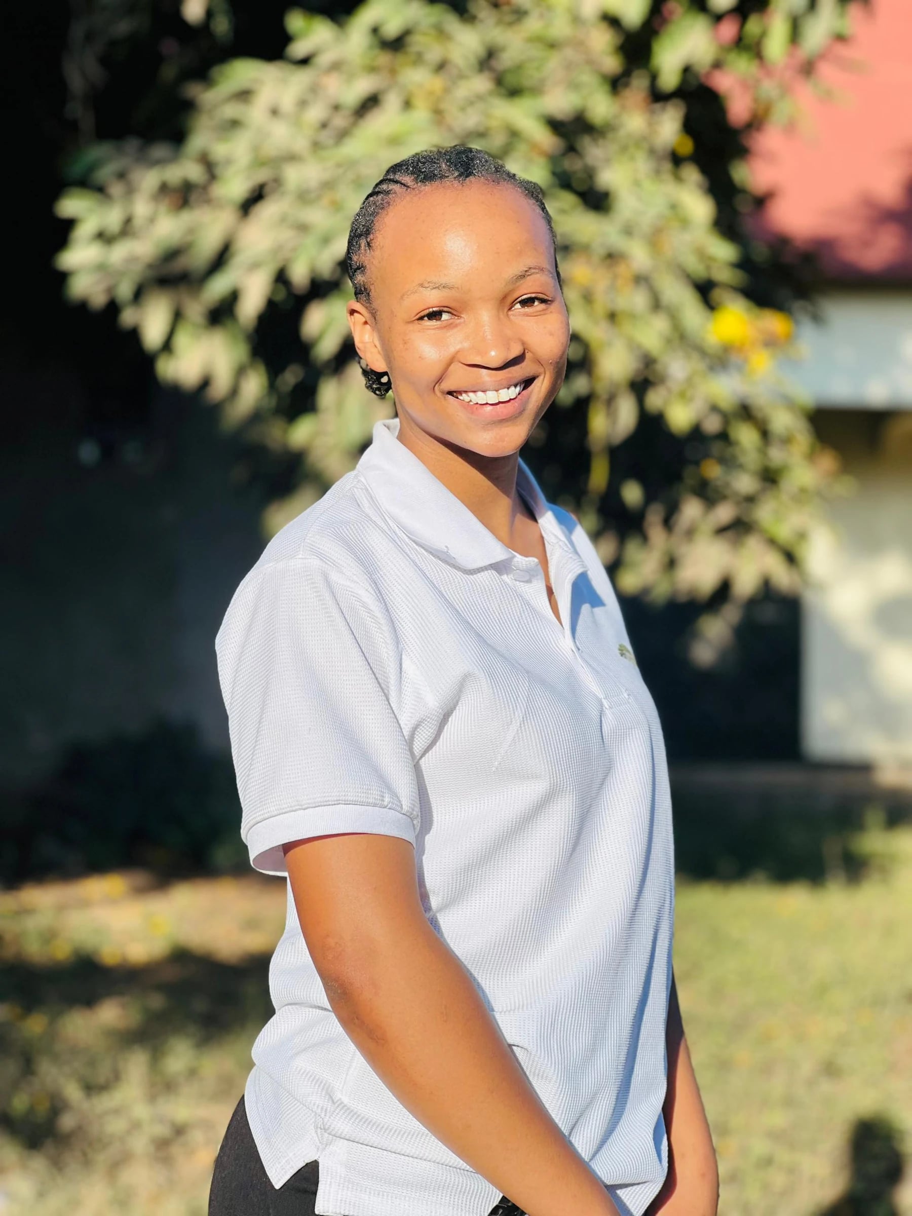 A Keepsake student smiling outdoors
